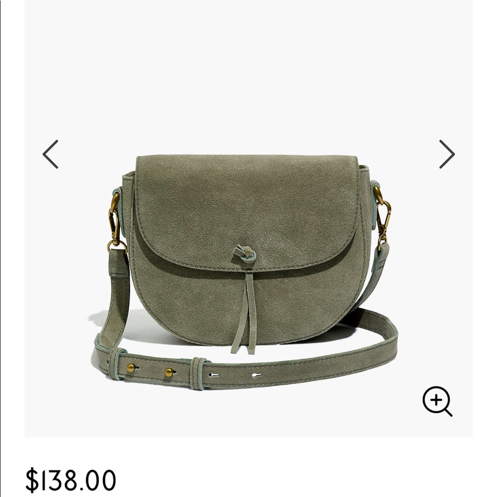 Madewell  The Elsewhere Tie Saddlebag in Suede